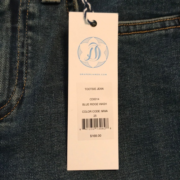 Draper James Tootsie Jeans Mid Rise Ankle Skinny - Picture 8 of 8